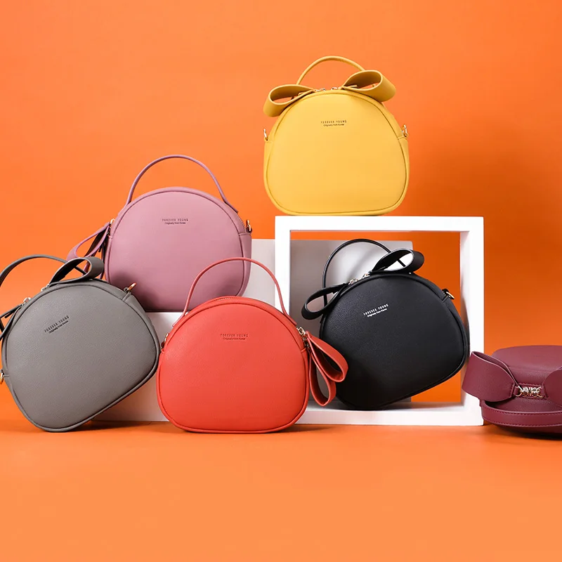 WEICHEN Designer Round Handbag Women Geometrical Ladies Shoulder Bag Soft Leather Female Crossbody Messenger Bags Sac Bolsa HOT