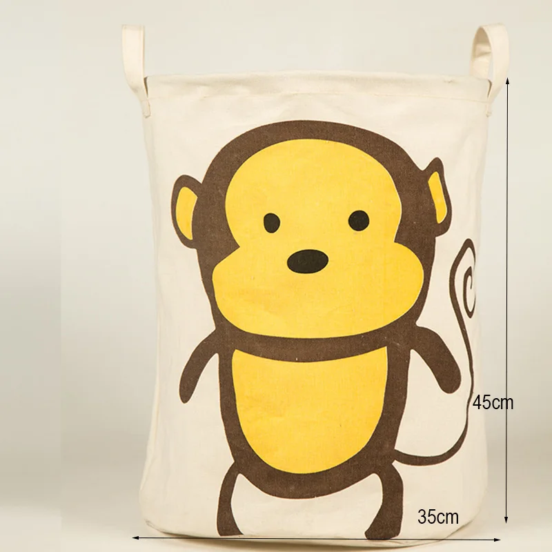Monkey ONEUP Новая Большая сумка для белья, корзины для хранения одежды, домашняя одежда, органайзер, сумка для хранения детских игрушек, домашняя складная корзина для белья - Цвет: Monkey