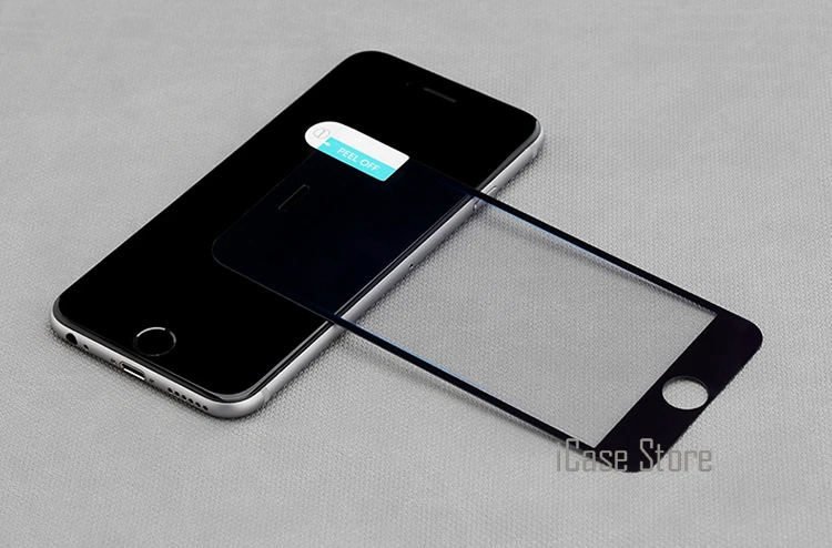 9H полноэкранное цветное закаленное стекло для iPhone 5 5S 5C SE 6 6S Plus 7 7Plus 4,7 дюймов 5,5 дюймов чехол с защитной пленкой для экрана