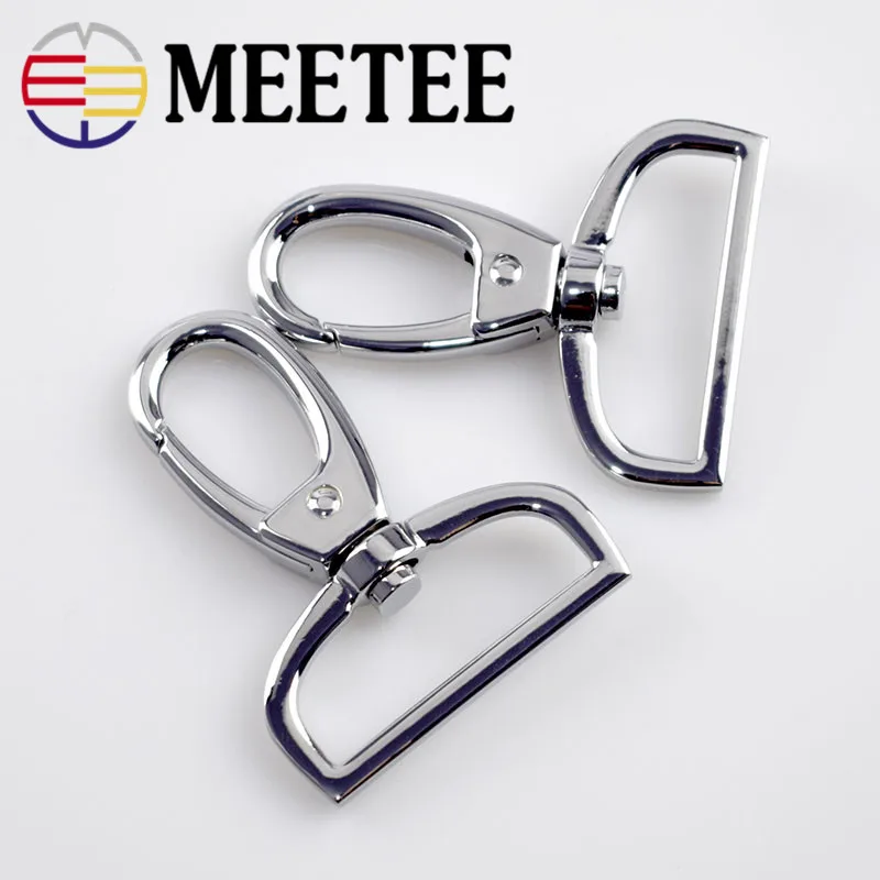 2 шт. Meetee 38 мм металлическая пряжка для сумки багажные застежки Поворотный замок