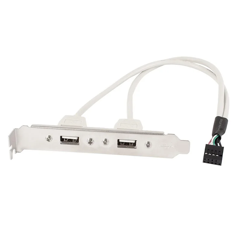 Кабель кронштейн с портом USB 2/4 для материнской платы 3.0 9 контактный на 2 гнезда 20