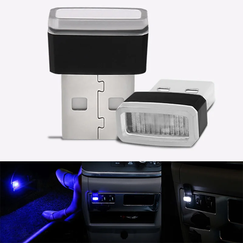 1 шт. USB мини беспроводной светодиодный комплект освещения салона автомобиля