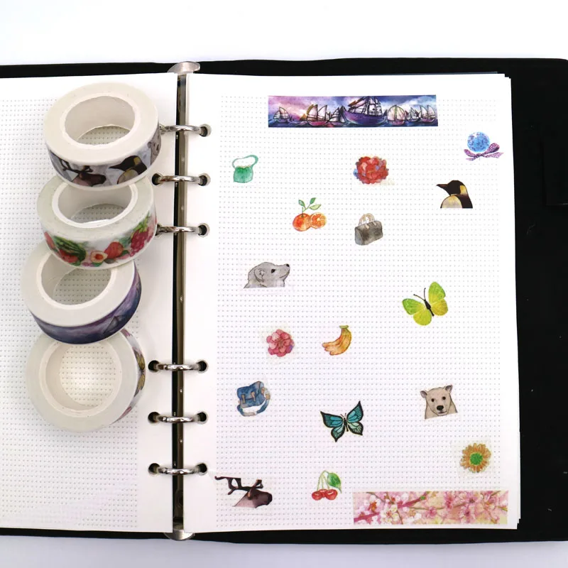 1 шт. милые Креативные пышные цветы и животные клейкая лента для скрапбукинга |