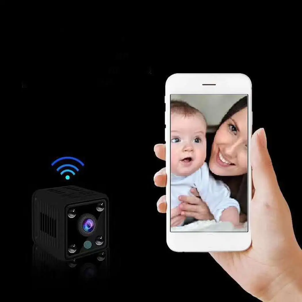 Беспроводная Wi Fi мини домашняя камера Обнаружение движения захват видео HD 1920x1080p.