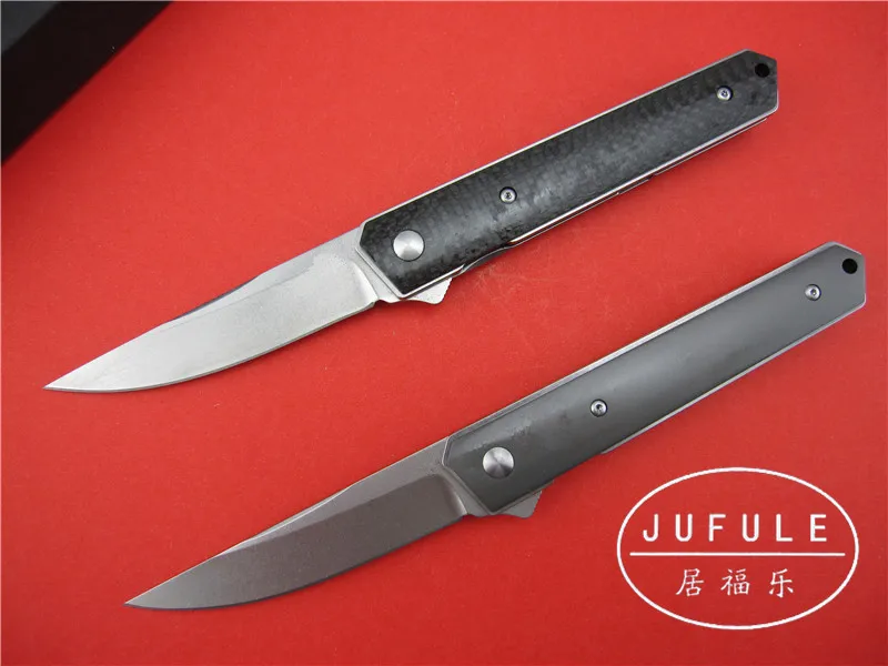 JUFULE YIDU Kwaiken шарикоподшипник Флиппер складной нож VG 10 лезвий титановое углеродное