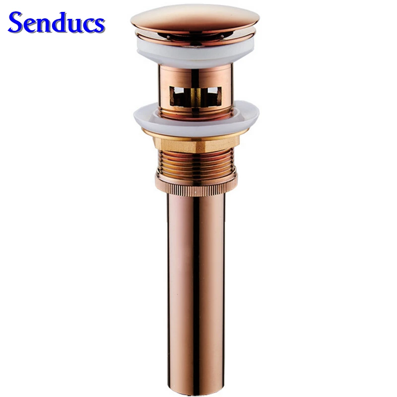 Бесплатная доставка слив из розового золота с эффектом пуш ап для ванной комнаты