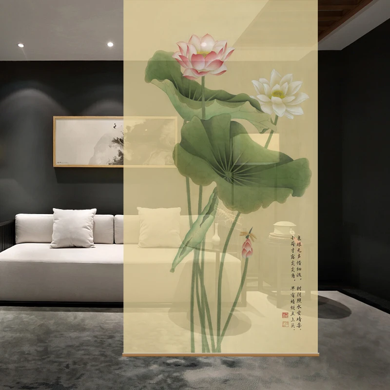 Подвесной экран отрезает загадочные шторы мягкие отрезают модную гостиную Xuan Guan