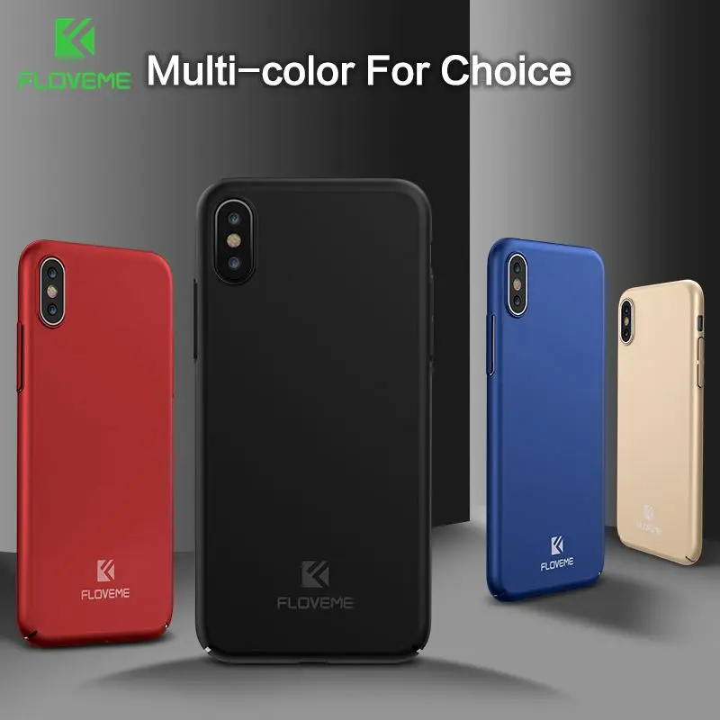 FLOVEME роскошный легкий жесткий чехол для телефона из поликарбоната iPhone X 8 7 Plus CaseMatte