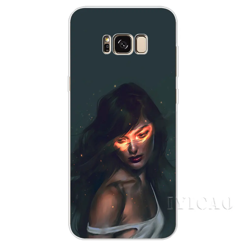 IYICAO Мода девушка жесткий чехол для Samsung Galaxy S6 S7 край S8 S9 S10 плюс S10e Note 8 9
