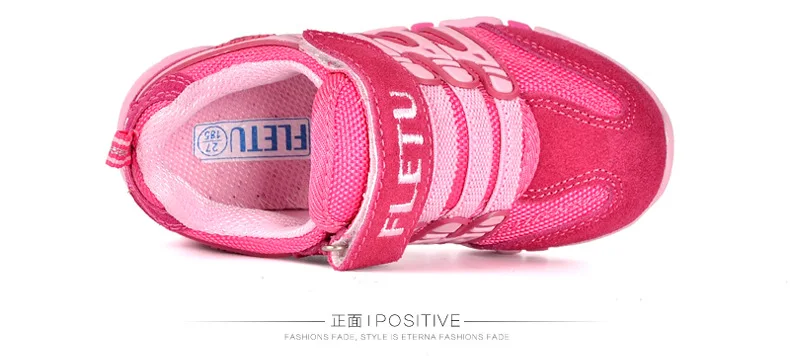 Children's shoes genuine leather sports shoes new autumn Fashion Non-slip sneakers size 21 to size37