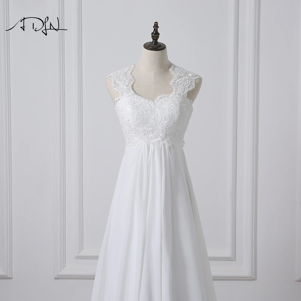 ADLN 2019 Империя Свадебное платье белый/слоновая кость шифон свадебное для