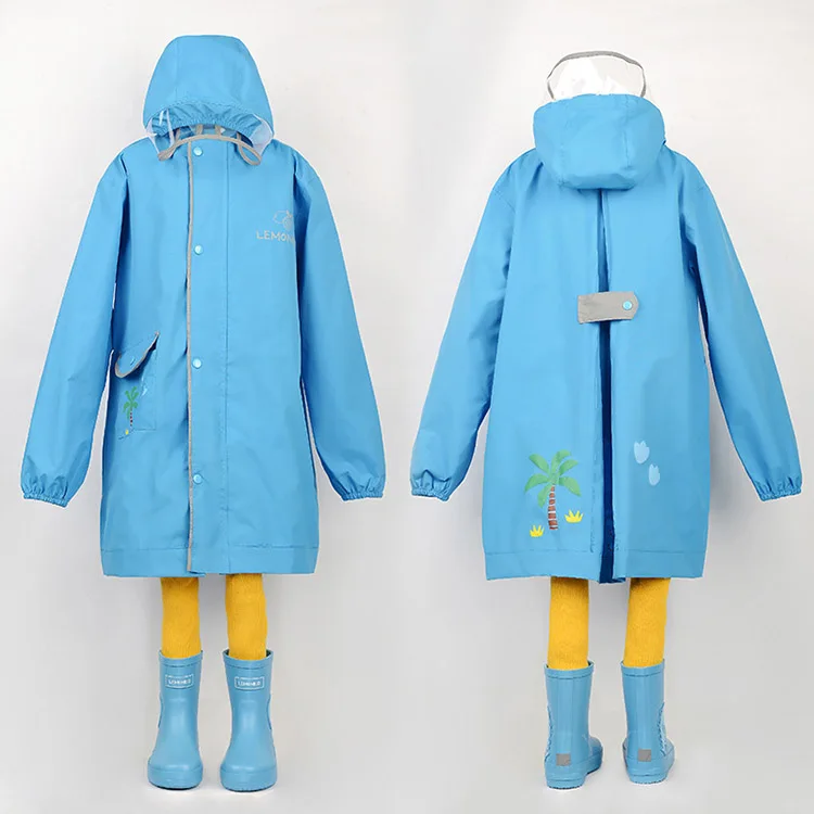 Only Jime Cartoon Waterproof Raincoat Bear Pattern For Kids Rain Coat Rainwear Children‘s Raincoat High Quality Poncho Rainwear