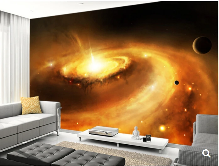 Потолочные обои на заказ Современные Настенные 3D Вселенная Космос Звезда