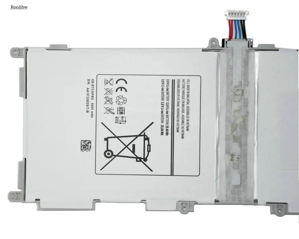 Ronlibw 6800mAh EB BT530FBC BT530FBE запасная батарея для Samsung Galaxy Tab Tablet 4 10 1 &quotT530 T531 T535