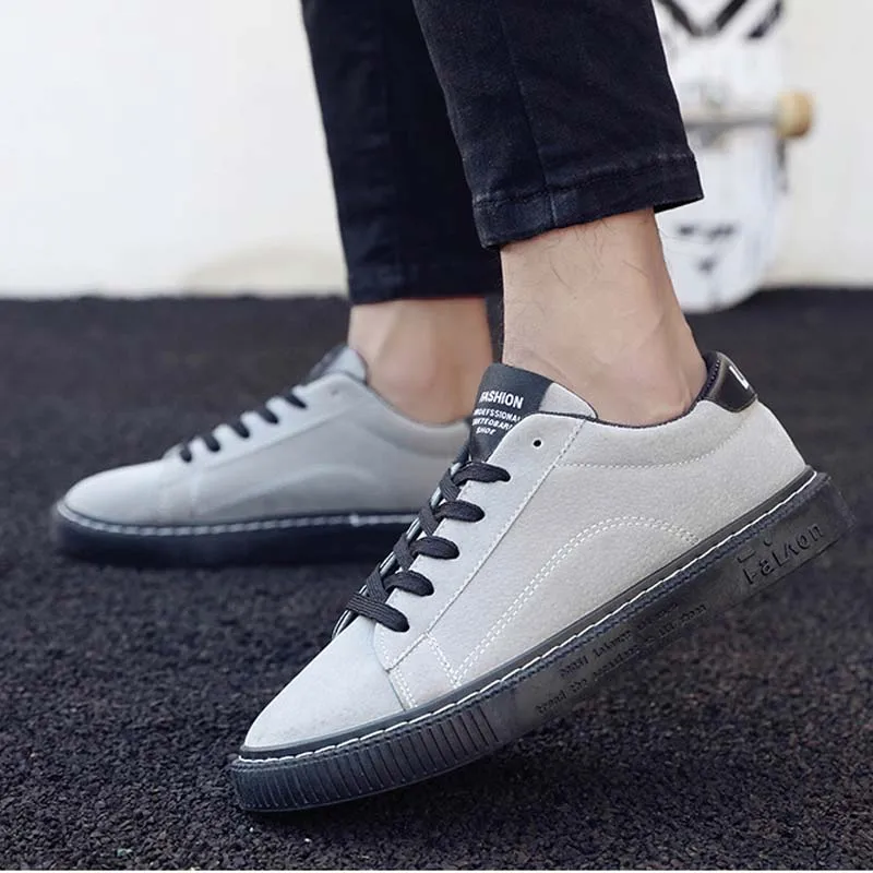 Men's Fashion Canvas Shoes Spring Autumn Lace Up Outdoor Casual Breathable Flats Male Skate Student Style | Обувь