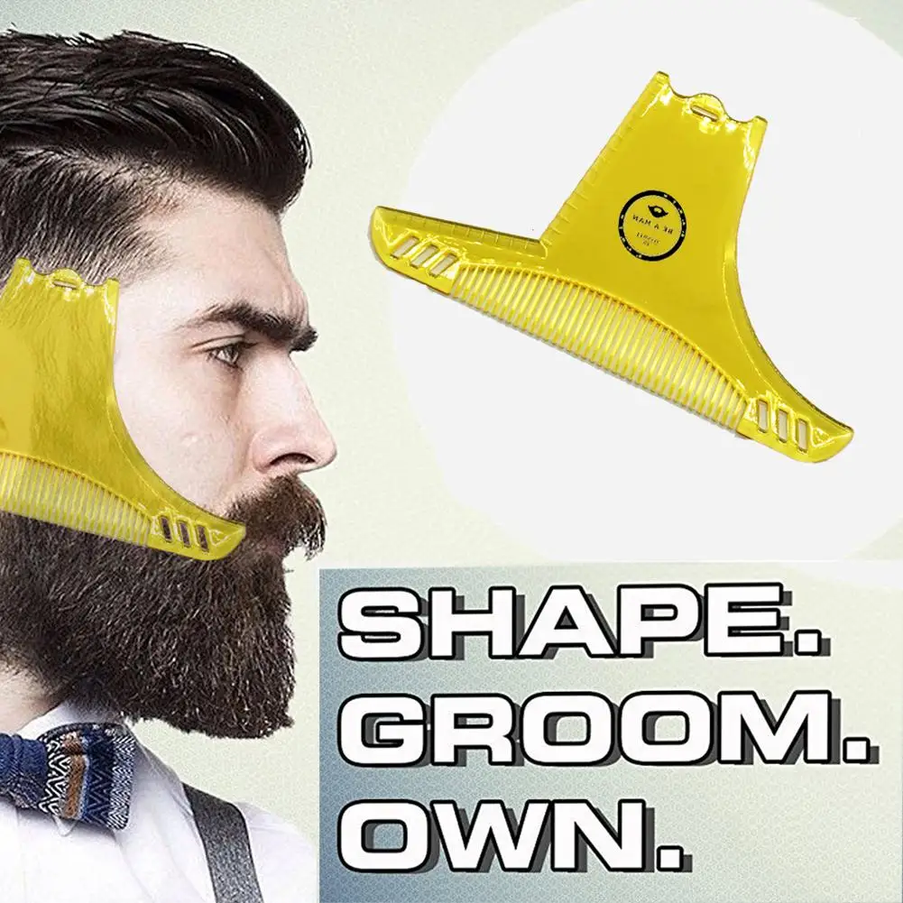 

BellyLady Men Multifunction Beard Shaping Styling Template Comb for Hair Beard Trim Templates