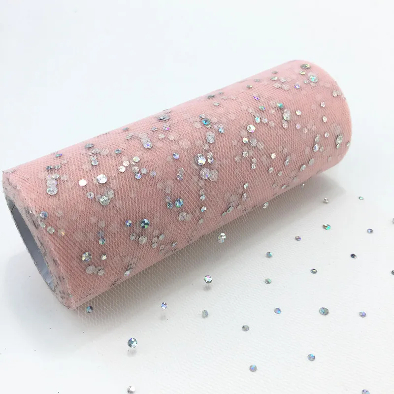 dx Flesh pink 15 см(22 м/рулон) Тюль в рулоне для детского душа DIY Хрустальная органза тюль отвесное Свадебное украшение из ткани девичник вечерние украшения. Q - Цвет: dx Flesh pink