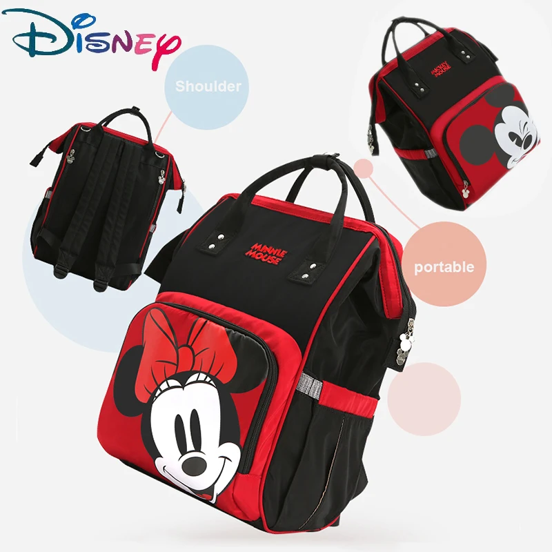 Disney Mommy рюкзак для беременных, сумка для подгузников, дорожная Большая вместительная Детская сумка, сумка для детских подгузников, сумка для ухода за ребенком, изоляционные сумки, Новинка