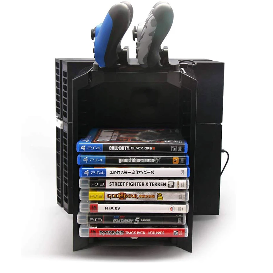 PS4/Slim/Pro дисковая башня вертикальная подставка для Xbox one S и PS4 джойстик зарядная док-станция для playstation 4/Xbox one Slim