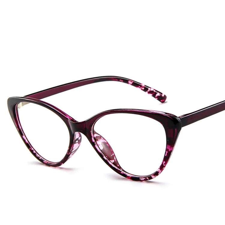 2019 Женские винтажные очки с прозрачными линзами Модные оптические кошачий глаз