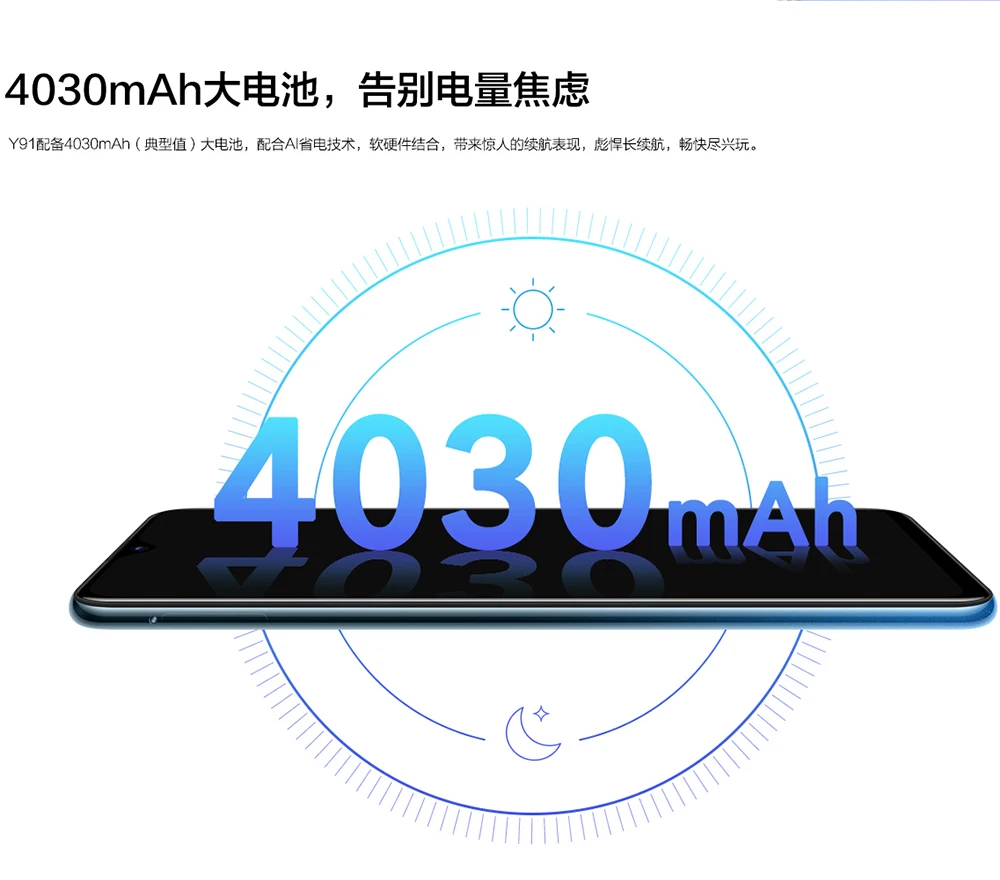 Vivo authorized Vivo Y91 мобильный телефон 4G LTE Android 8,1 MT6762 Восьмиядерный 6," Face Wake AI 3g+ 32G 4030mAh Face Wake мобильный телефон