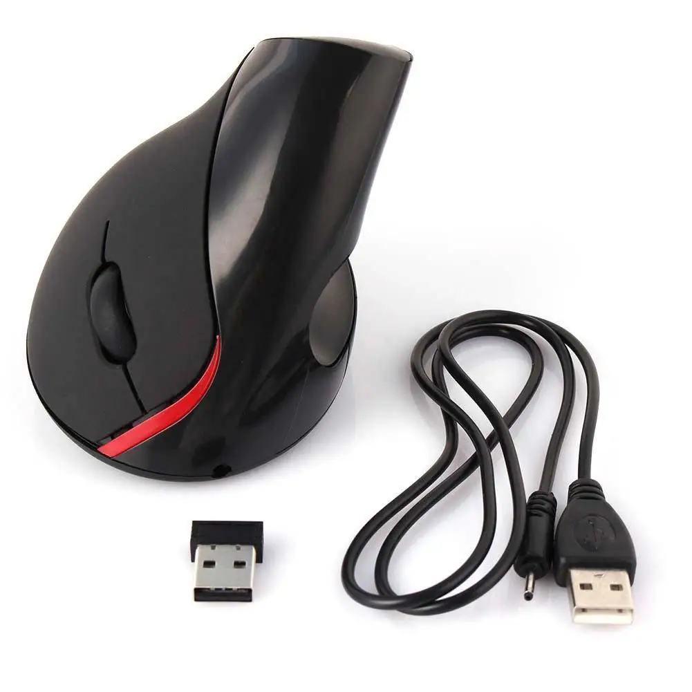 Беспроводной USB 2 4G мышь эргономичная Вертикальная оптическая наручные исцеления