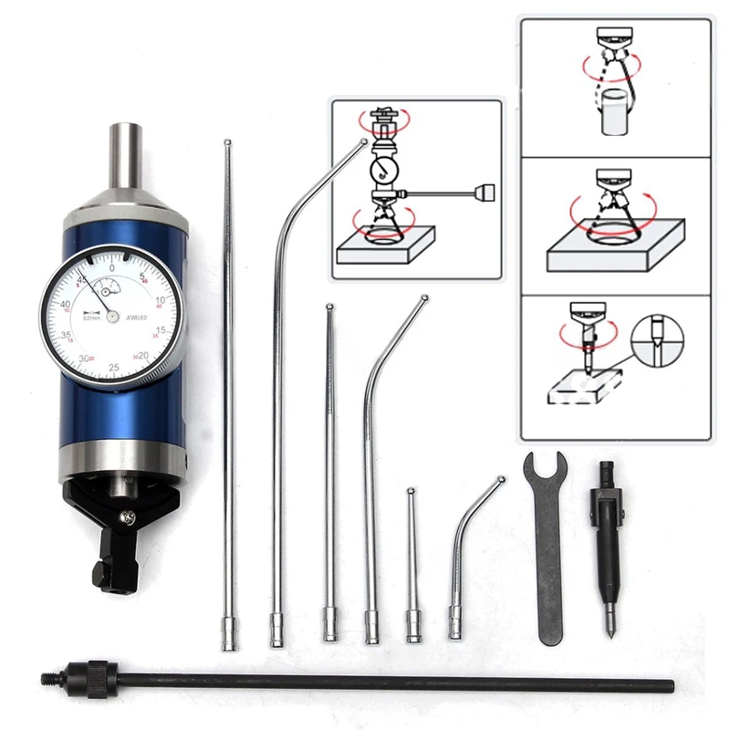 Коаксиальный Центровочный циферблат 1 комплект тестовых индикаторов 0 3 мм