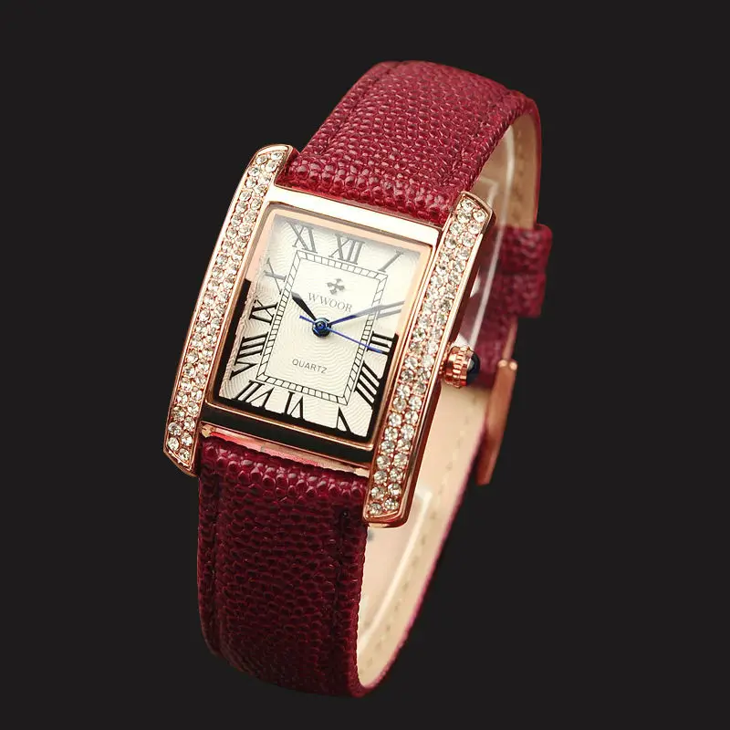 Новинка 2018 Брендовые женские часы модные бриллиантовое платье повседневные