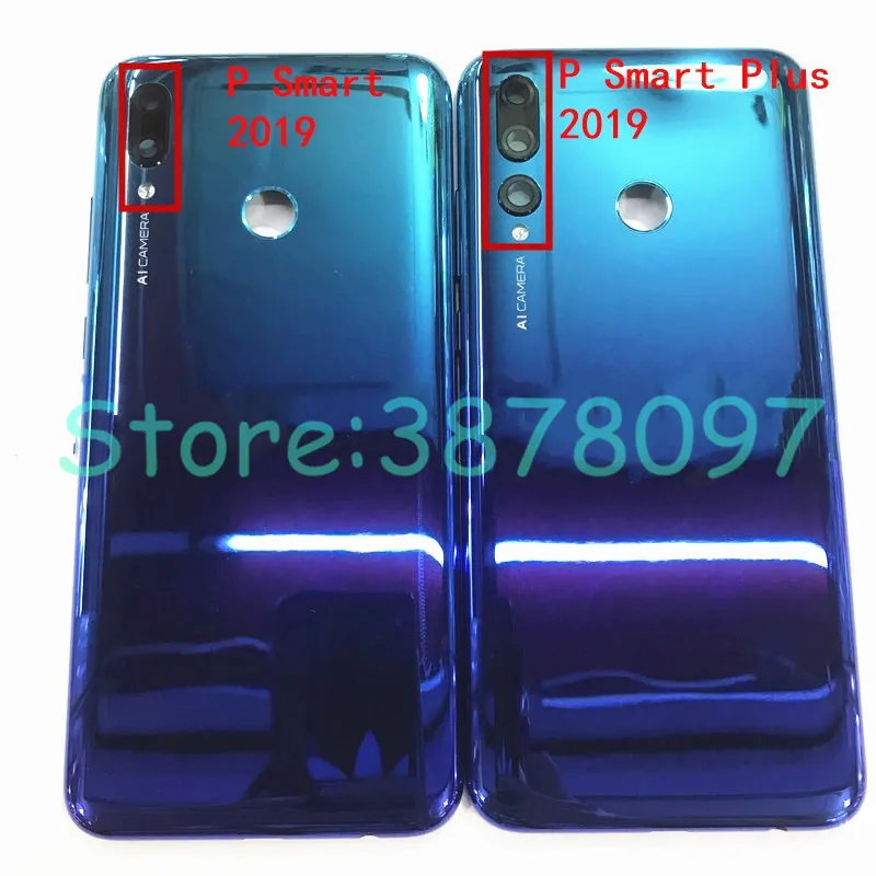 10 шт./лот для Huawei P Smart 2019 &amp Plus задняя крышка батарейного отсека задний корпус +