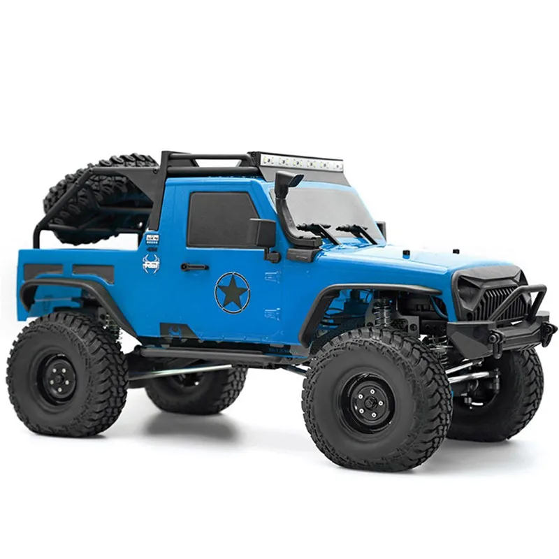 Blue RGT EX86100 PRO Kit 1/10 2,4G 4WD Rc автомобиль электрический скалолазание гусеничный без электронных деталей RC автомобиль игрушки для улицы автомобиль игрушка - Цвет: Blue