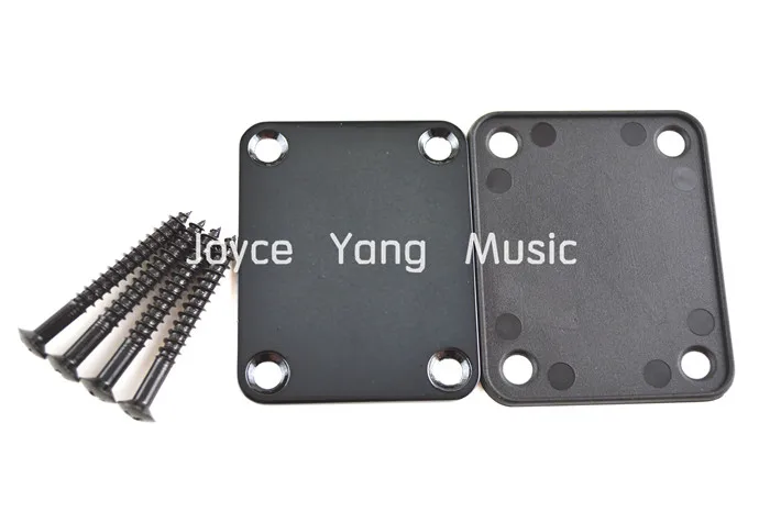 Черная Пластина на шею для электрогитары Niko с 4 винтами