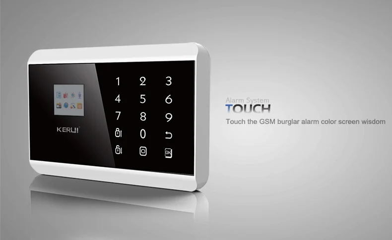 KERUI, 433 МГц, 8218 г, PSTN GSM сигнализация, Двойная сеть, сенсорный, двойное приложение, контроль, домашняя охранная сигнализация, датчик, детектор, охранный комплект