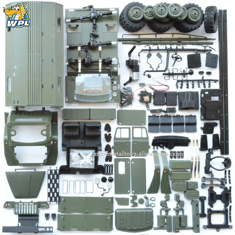 WPL B36 масштаб 1:16 Урал Радиоуправляемый автомобиль 6WD военный грузовик Rock Crawler