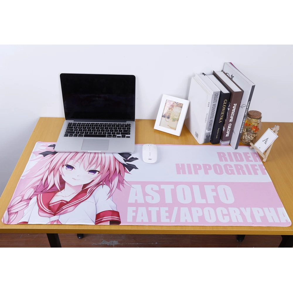 

Аниме JK Fate Apocrypha Astolfo Rider Косплэй Мышь коврик резиновая 40*90 см Мышь большой Размеры подарок на Новый Год Бесплатная изготовленный на заказ