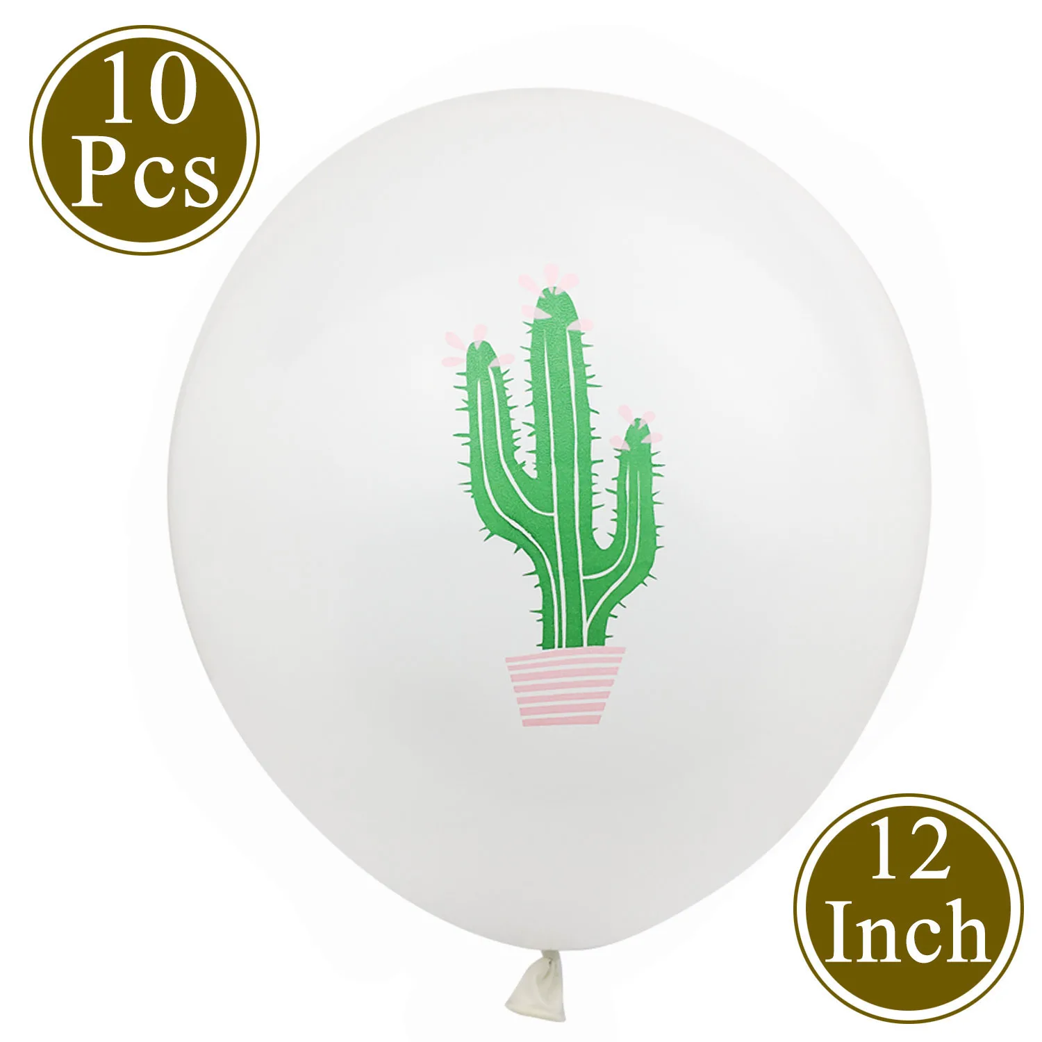 10pcs balloon ZLJQ Fiesta вечерние украшения кактус фольга фон с воздушными шарами комплект баннер С КАКТУСОМ Мексиканская фиеста Taco латексный Гелиевый шар гирлянда - Цвет: 10pcs balloon
