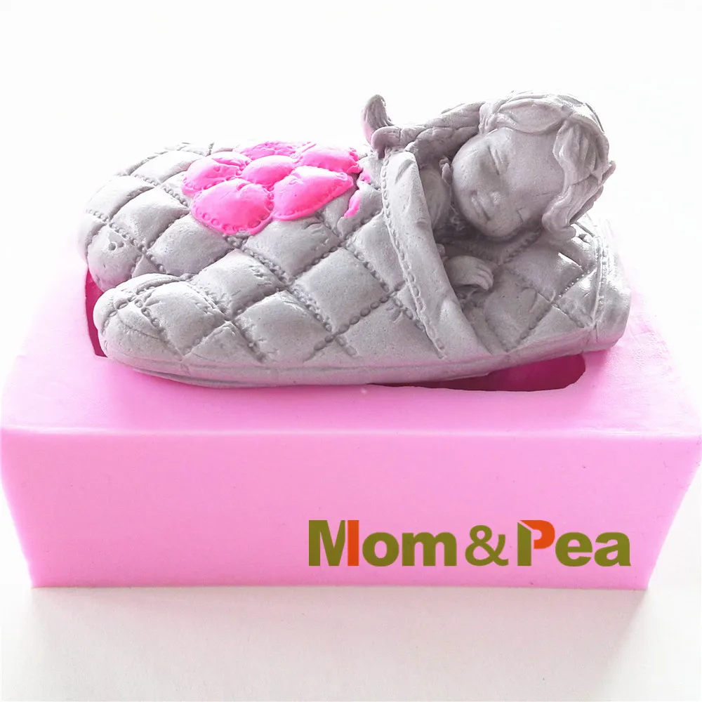 Mom &amp Pea 0489 Бесплатная доставка девушка сон внутри перчатки в форме силиконовой