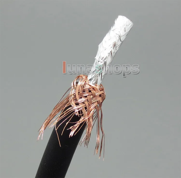 LN004312 3,5 мм Pailiccs мужской Hifi наушник аудио DIY диаметр 6 мм экранированный кабель 18 см