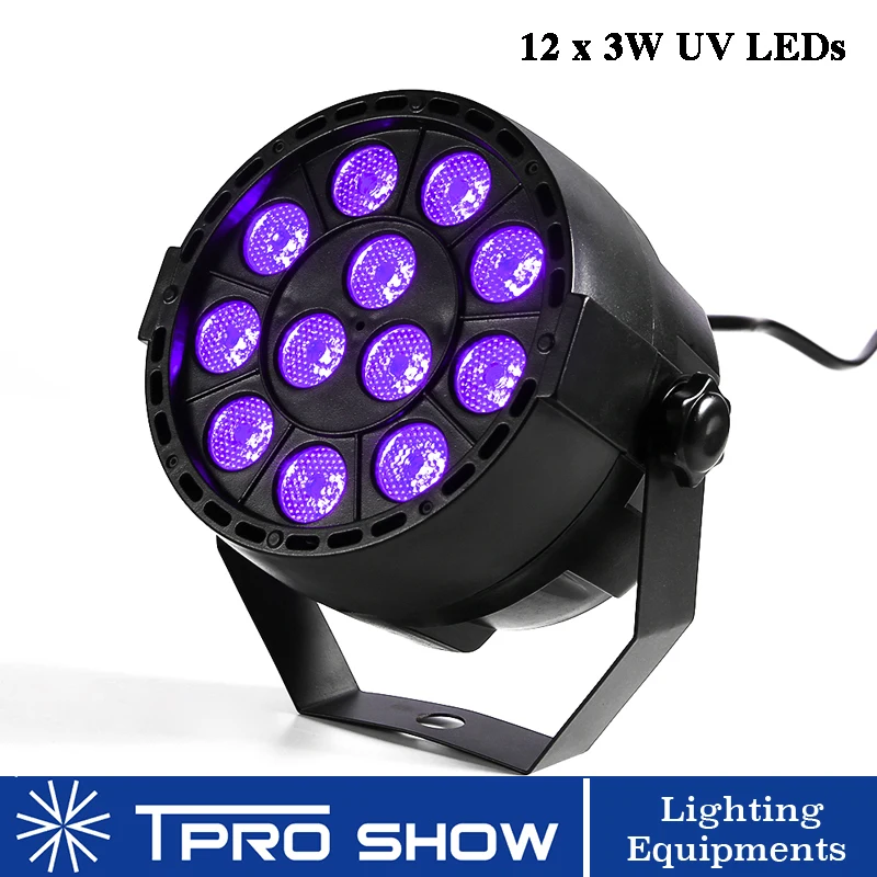LED Par 12x3W Светодиодные сценические эффекты Светильник с изменяемым цветом RGBW и DMX 512 для диско-диджей-проектора