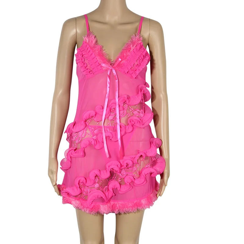 Hot Selling Soft Lace Babydoll Set 6 Colors Babydolls Underwear Lingerie Sexy Sleepwear Erotic for Lady Girls | Тематическая одежда