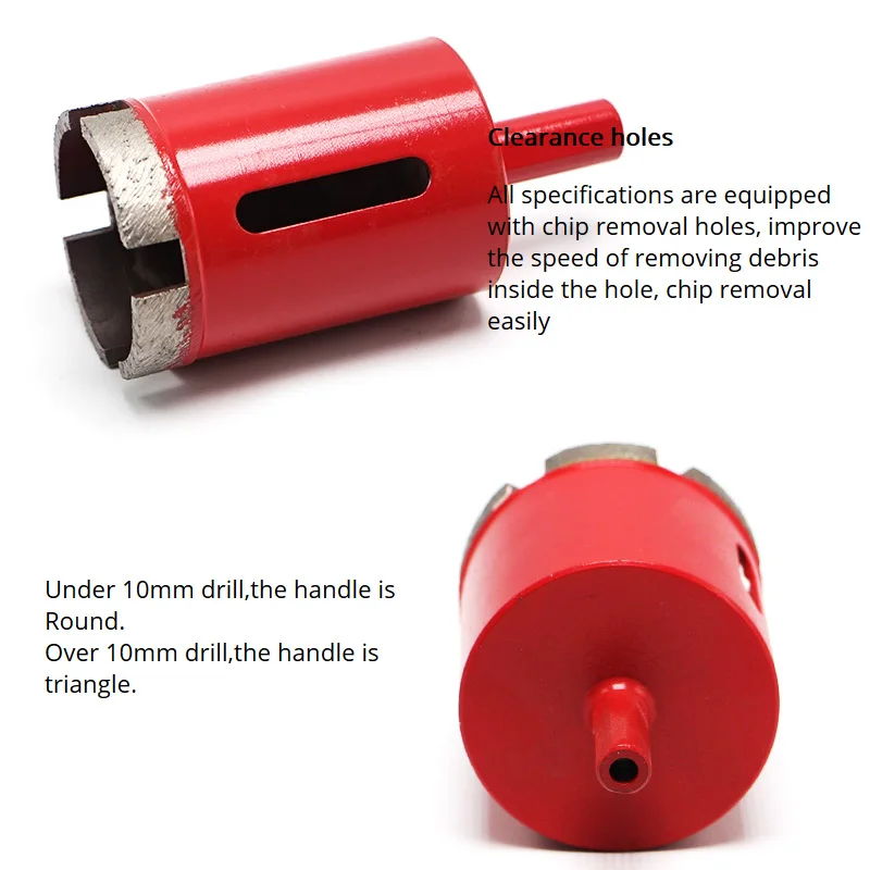 Колонковое сверло для мрамора гранита камня цемента спекания алмазное долото 6-60