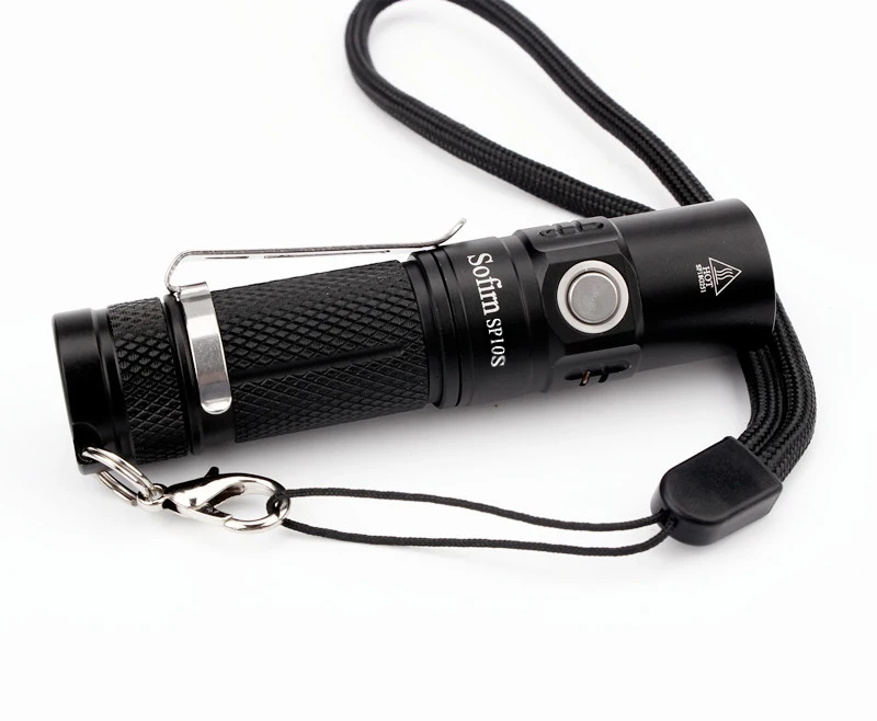 Sofirn SP10S светодиодный фонарик AA 14500 Карманный свет 90 CRI LH351D 800lm брелок тактический