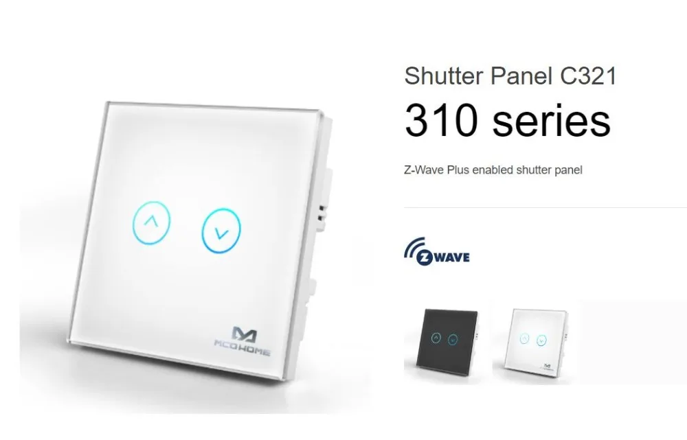 Панель затвора MCOHOME C321 310 series Z-Wave Plus с функцией измерения энергии | Безопасность и