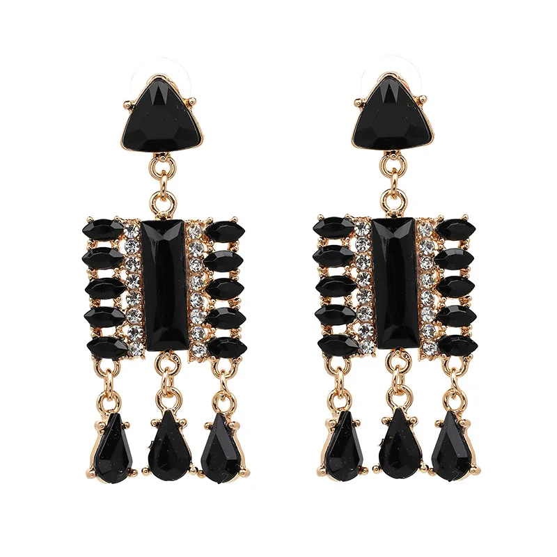 Женские серьги с кристаллами Yhpup большие кисточками | Украшения и аксессуары