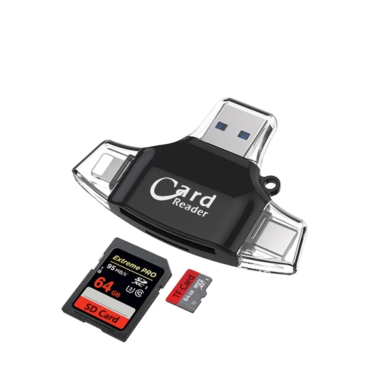 Совместимость SD USB Card Reader все в одном Камера комплект многоцелевой для Lightning Тип- C