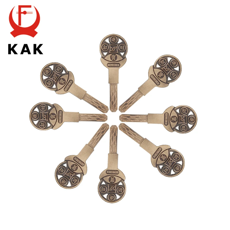 Фото KAK Brass Cylinder C Grade Copper Door Lock Core With 8 Keys High Security Lock Core Double Open Anti-Snap Anti-Drill Hardware №2