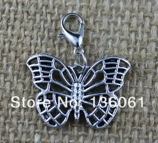 Винтажное изделие из серебра подвесная подвеска с подвеской бабочкой крестом