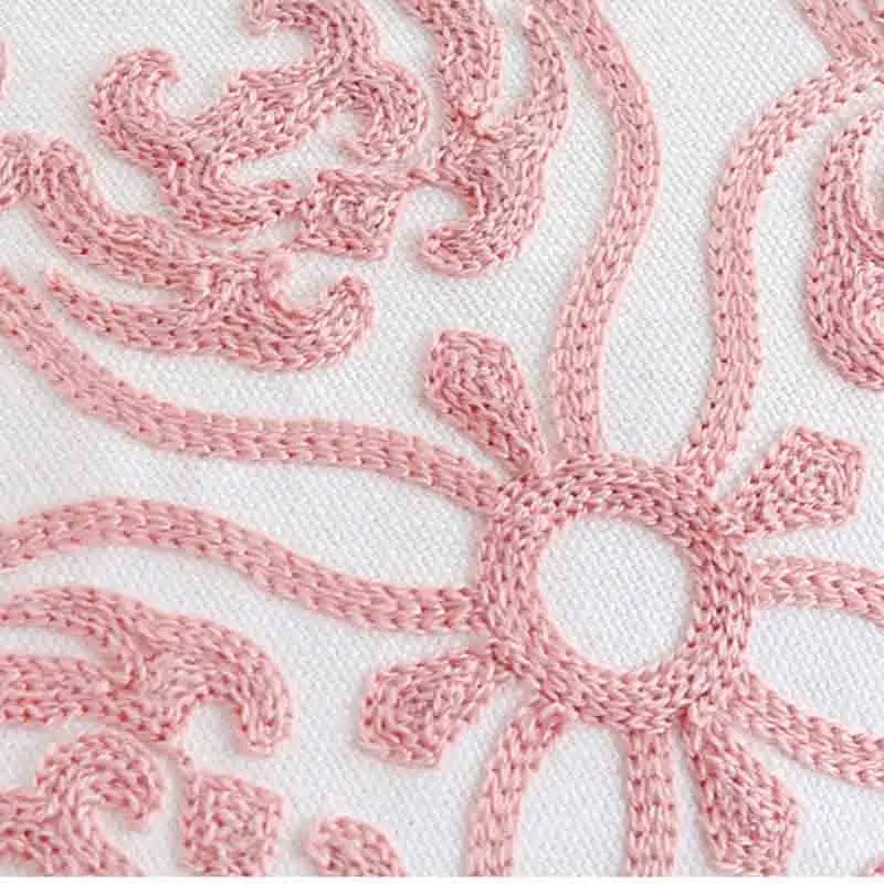 

Modern Cotton Embroidery Cushion Cover 45x45cm Decorative Geometric Throw Pillowcase Home Decor For Sofa Seat Throw Pillow Cover