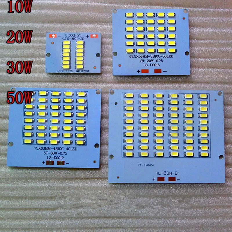 Светодиодный прожектор 10 Вт, 20 Вт, 30 Вт, 50 Вт, 220 В, Epistar PCB, 5730 SMD, светодиодный светильник с кристаллами, прожектор, светодиодный светильник DIY