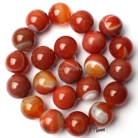 high quality natural 18mm smooth banded agates onyx round shape loose beads strand 15 jewellery making w1433