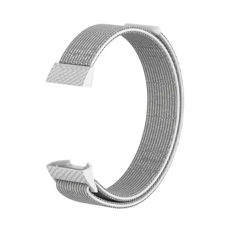 Нейлоновый ремешок Correa для Fit bit Fitbit Charge 3 Band умный фитнес-браслет спортивные часы Pulsera наручные браслеты аксессуары - Цвет: Silver